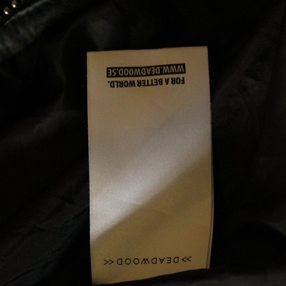 Deadwood moto jacket, 100% recycled leather, Size 38 - Picture 4 of 6